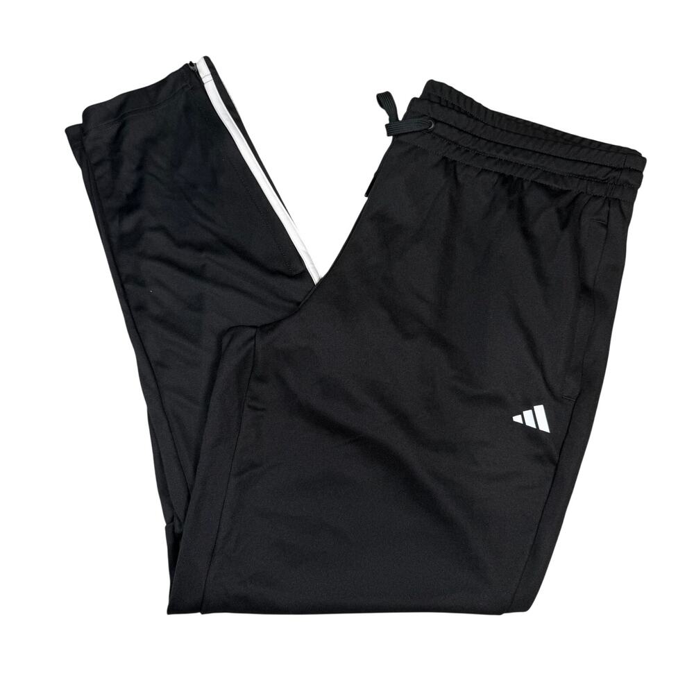 Adidas Sereno Pants Men's XL Black/White Tapered Soccer Track NWT